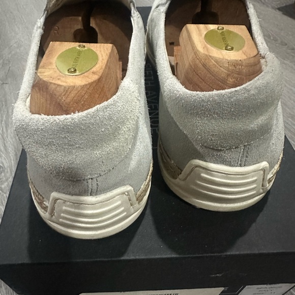 Made in Italy beautiful Men's Gray Suede Slip-On Shoes - Picture 4 of 6